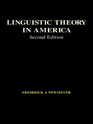 cover image of Linguistic Theory in America